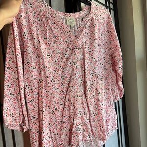 St. John's Bay Multicolor Floral Top